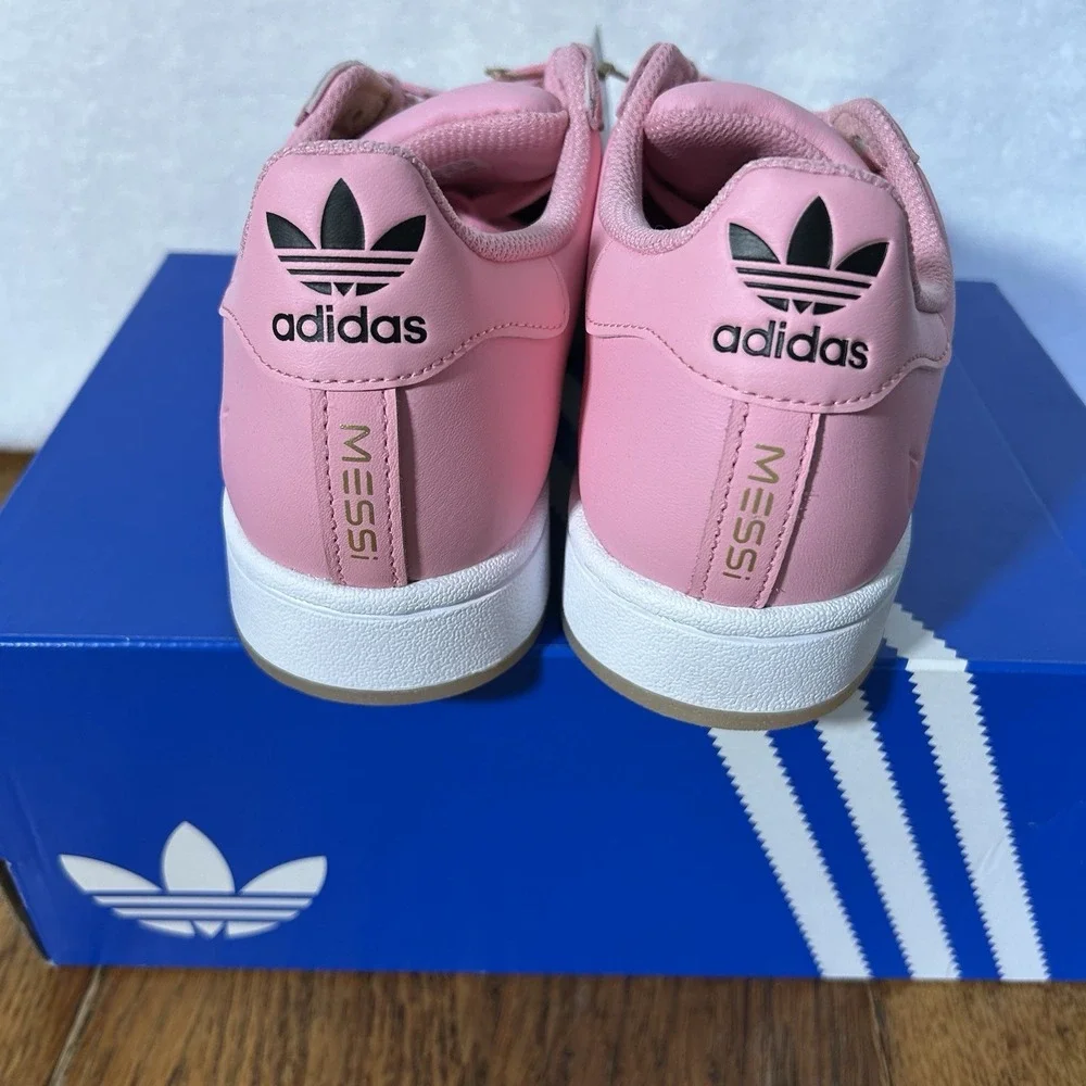 Adidas Womens Size 10 Superstar Messi Inter Miami CF JR1520 Pink Black Shoes